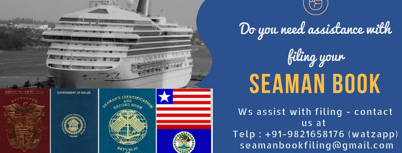 What is a Seaman Book or Seaman’s Pass or Discharge Book or a SIRB ? How and Where to apply, What is the Basic Safety Training Requirement and Fees, How to verify online Panama, Liberia, Palau, St Kitts and Nevis Seaman Book ?